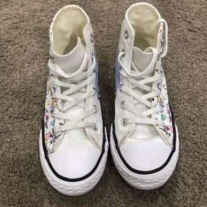 Girls Unicorn High Top Converse